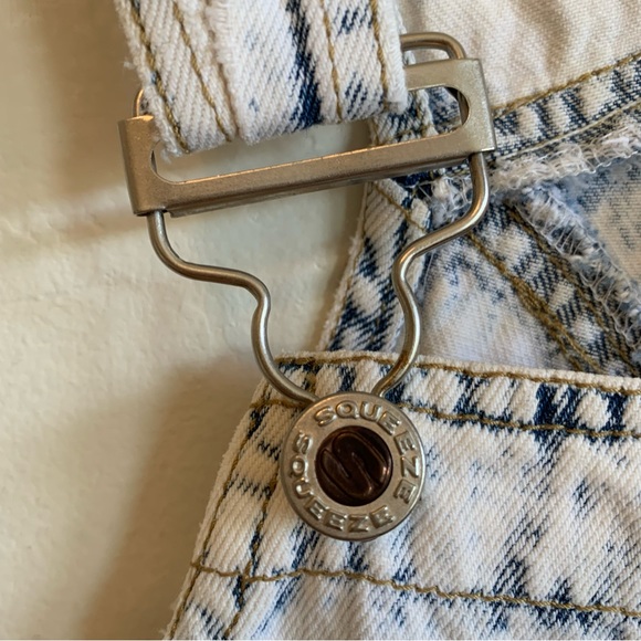 VTG Squeeze 80s 90s Short Overalls Shortalls - Picture 3 of 9